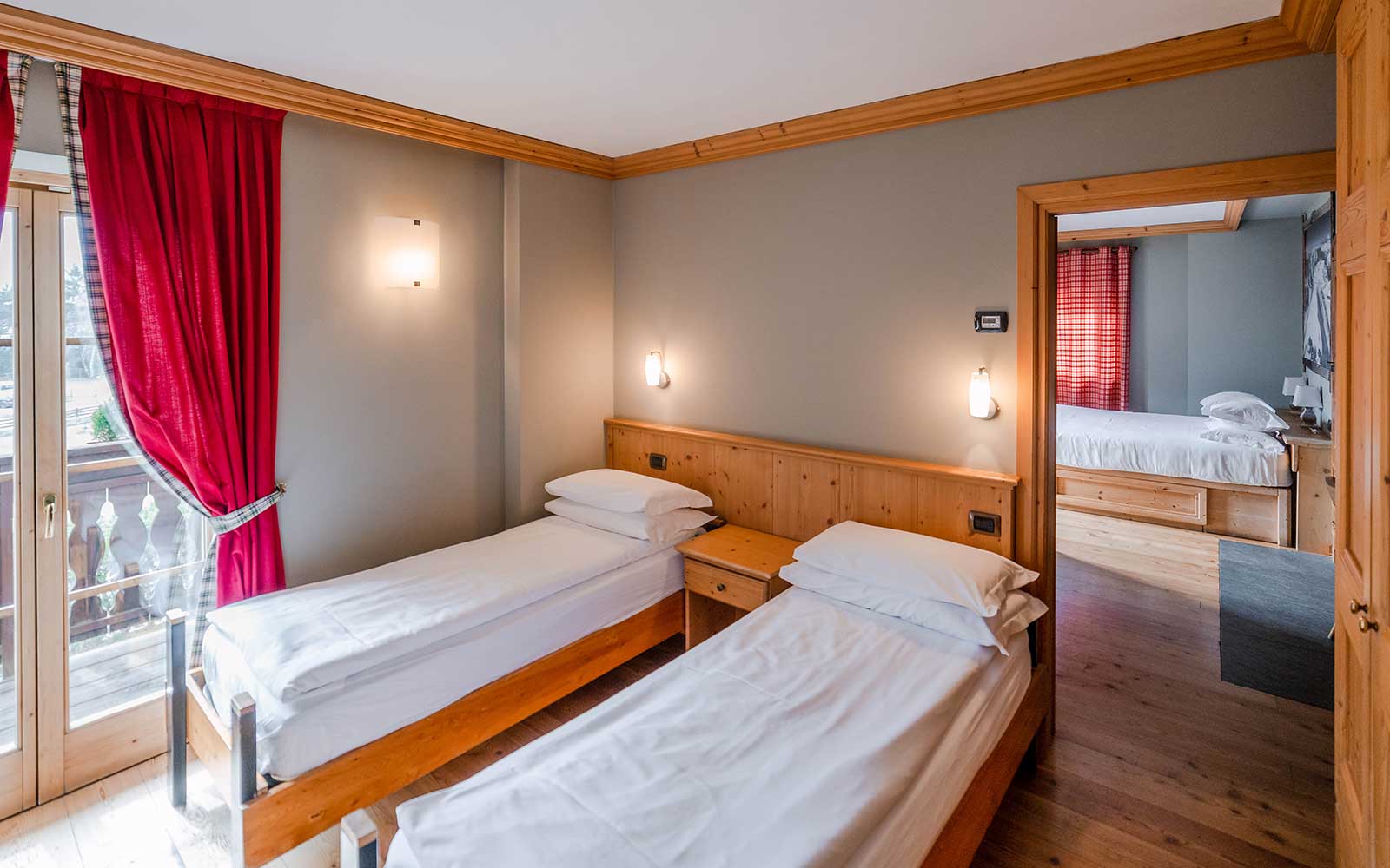 Dettaglio twobedroom6 Alpi & Golf in stile Alpino